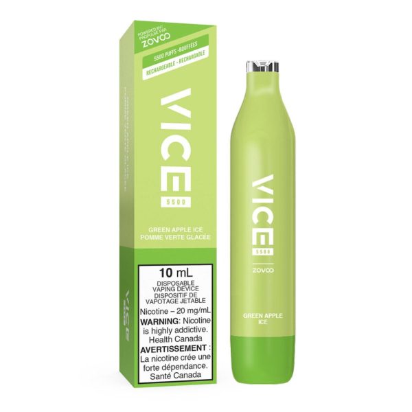 Green Apple Ice Vice 5500 – Disposable Vape